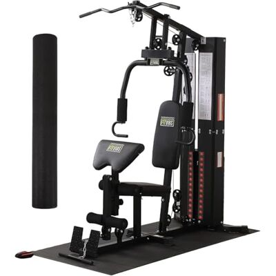 Fitvids BalanceFrom Loopband voor hometrainer, uniseks, hoge dichtheid, zwart, 90 x 200 cm Fitvids BalanceFrom Loopband voor hometrainer, uniseks, hoge dichtheid, zwart, 90 x 200 cm