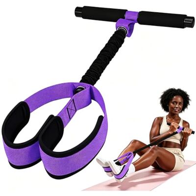 deegbbyi Weerstandsband, krachttraining, met pedalen, handgrepen, pedaalapparaat met elastiek, voor buikspieren, taille, armen, benen, rekken, trainingsapparatuur (paars, 25 kg deegbbyi Weerstandsband, krachttraining, met pedalen, handgrepen, pedaalapparaat met elastiek, voor buikspieren, taille, armen, benen, rekken, trainingsapparatuur (paars, 25 kg