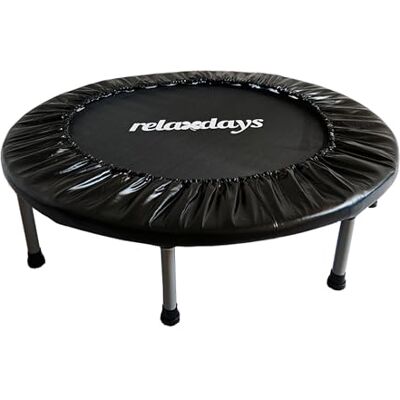 Relaxdays Mini-trampoline, opvouwbaar, indoor training, Ø 95 cm, max. belastbaarheid 100 kg, zwart Relaxdays Mini-trampoline, opvouwbaar, indoor training, Ø 95 cm, max. belastbaarheid 100 kg, zwart