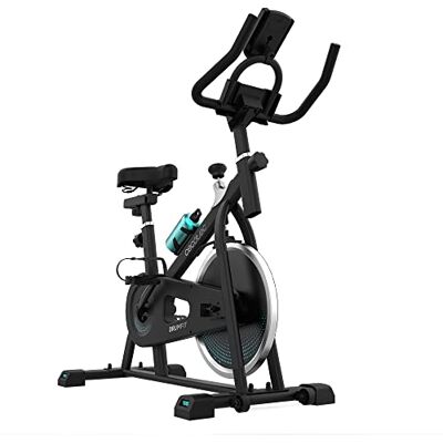 Cecotec DrumFit Indoor Vélo d'appartement, volant d'inertie de 6 à 13 kg, résistance manuelle, moniteur LCD, cardiofréquencemètre, support d'appareils, bouteille, porte-bouteilles et cale-pieds Cecotec DrumFit Indoor Vélo d'appartement, volant d'inertie de 6 à 13 kg, résistance manuelle, moniteur LCD, cardiofréquencemètre, support d'appareils, bouteille, porte-bouteilles et cale-pieds