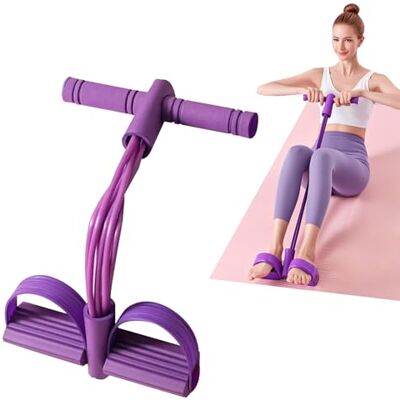 Jomdjmskes Buiktrainer voor thuis, 6 buizen, multifunctioneel elastisch trekkoord, voor fitness, gewichtsverlies, training, yoga Jomdjmskes Buiktrainer voor thuis, 6 buizen, multifunctioneel elastisch trekkoord, voor fitness, gewichtsverlies, training, yoga