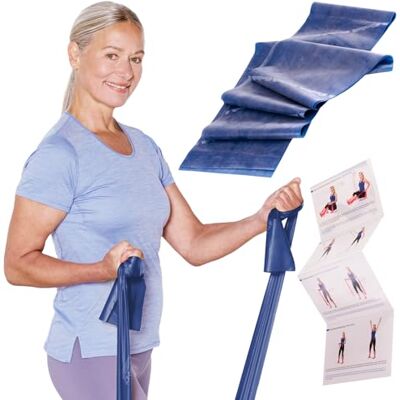 Theraband Originele weerstandsband 2,5 m voor full-body training, kracht en flexibiliteit, ideaal voor fysiotherapie, fitness en sport Theraband Originele weerstandsband 2,5 m voor full-body training, kracht en flexibiliteit, ideaal voor fysiotherapie, fitness en sport