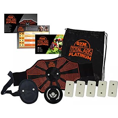 Best Gymform Total Abs Original zoals op tv te zien is, buikgordel, elektrostimulatie voor dames en heren, elektrisch vibrerend apparaat voor buikspieren, dijen, armen Best Gymform Total Abs Original zoals op tv te zien is, buikgordel, elektrostimulatie voor dames en heren, elektrisch vibrerend apparaat voor buikspieren, dijen, armen
