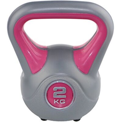 Sveltus Kettlebells fit, uniseks, volwassenen, roze, 2 kg Sveltus Kettlebells fit, uniseks, volwassenen, roze, 2 kg