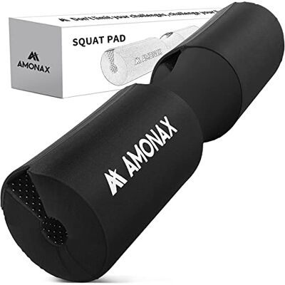 Amonax Dumbbell Squatkussen, extra dikke schuimvulling voor nek- en schouderondersteuning, robuuste hoes voor sportschool, training, heupstoten Amonax Dumbbell Squatkussen, extra dikke schuimvulling voor nek- en schouderondersteuning, robuuste hoes voor sportschool, training, heupstoten