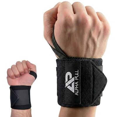 Alpha ® Polsband voor krachttraining, polssteun voor fitness, krachttraining, gewichtheffen en crossfit, voor vrouwen en mannen Alpha ® Polsband voor krachttraining, polssteun voor fitness, krachttraining, gewichtheffen en crossfit, voor vrouwen en mannen