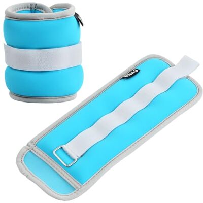 QINGZY 2 stuks enkelgewichten 0,25/0,5/0,75 kg enkelbanden met voetgewichten, hangende manchetten, hangende armbanden voor fitness, fysiotherapie, yoga, aerobics gymnastiek QINGZY 2 stuks enkelgewichten 0,25/0,5/0,75 kg enkelbanden met voetgewichten, hangende manchetten, hangende armbanden voor fitness, fysiotherapie, yoga, aerobics gymnastiek