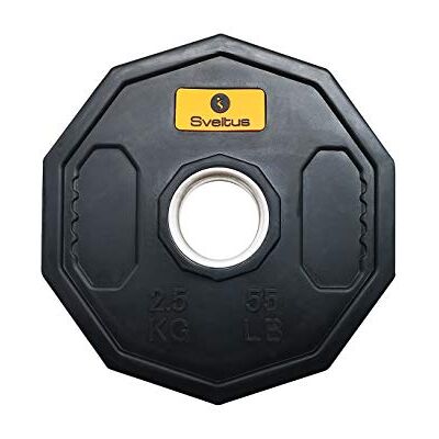 Sveltus Olympische starting schijf 2,5 kg x1 zwart Sveltus Olympische starting schijf 2,5 kg x1 zwart