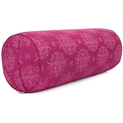 Bodhi Yogakussen "Maharaja Collection", speltvulling, overtrek van 100% katoen (keperstof), afneembaar, 65 cm, diameter 23 cm Bodhi Yogakussen "Maharaja Collection", speltvulling, overtrek van 100% katoen (keperstof), afneembaar, 65 cm, diameter 23 cm