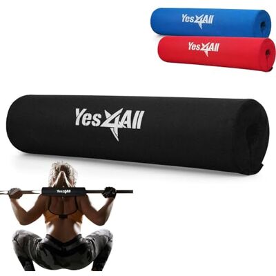 Yes4All Nylon Foam Halter Pad voor Heupduwen, Hurken, Gewichtheffen, Extra Dik Kussen, Olympische Lifting, Klittenband, Gewatteerde Schouders, Gym Accessoires Yes4All Nylon Foam Halter Pad voor Heupduwen, Hurken, Gewichtheffen, Extra Dik Kussen, Olympische Lifting, Klittenband, Gewatteerde Schouders, Gym Accessoires