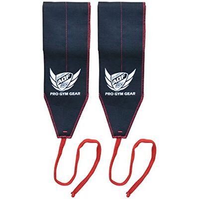 AQF Polsbandjes voor gewichtheffen, sportschool, training, versterking, 88,9 cm lang, 7,6 cm breed, veelkleurig katoen AQF Polsbandjes voor gewichtheffen, sportschool, training, versterking, 88,9 cm lang, 7,6 cm breed, veelkleurig katoen