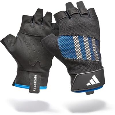 Adidas Performance trainingshandschoenen blauw L Adidas Performance trainingshandschoenen blauw L