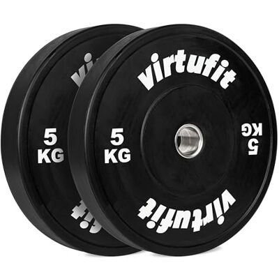 VirtuFit Olympische halterschijven, rubber, 50 mm, set van 2 x 5 kg VirtuFit Olympische halterschijven, rubber, 50 mm, set van 2 x 5 kg