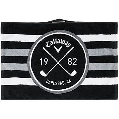 Callaway Golf Handdoek, uniseks, zwart/wit/antraciet, één maat Callaway Golf Handdoek, uniseks, zwart/wit/antraciet, één maat