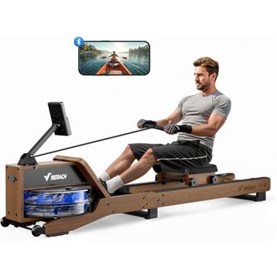 MERACH Ramermachine voor binnen, opvouwbare roeimachine met een draagvermogen van 350 LB, speciaal display en comfortabele zitting R23 FSC-gecertificeerd hout, realistische waterbestendigheid, comfortabele zitting, ruimtebesparende opslag, ergonomisch d MERACH Ramermachine voor binnen, opvouwbare roeimachine met een draagvermogen van 350 LB, speciaal display en comfortabele zitting R23 FSC-gecertificeerd hout, realistische waterbestendigheid, comfortabele zitting, ruimtebesparende opslag, ergonomisch d