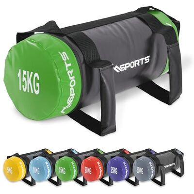 MSPORTS Power Bag Premium Fitnesstas, 5-30 kg, zandzak voor functionele gewichtstas MSPORTS Power Bag Premium Fitnesstas, 5-30 kg, zandzak voor functionele gewichtstas