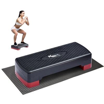 KM KM Fit KM-Fit Fitness Stepper Aerobic Step voor thuis Step-Bench in hoogte verstelbaar in 2 standen Maximale belasting 200 kg Home Stepper Gymnastiek met antislipmat Bank KM KM Fit KM-Fit Fitness Stepper Aerobic Step voor thuis Step-Bench in hoogte verstelbaar in 2 standen Maximale belasting 200 kg Home Stepper Gymnastiek met antislipmat Bank