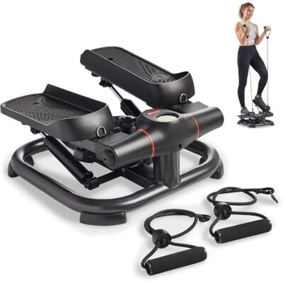 Sunny Health & Fitness Smart Power Stepper met weerstandsbanden voor Capaciteit 180 kg, volledige aandrijving, robuust frame, weerstandsbanden, verstelbare traphoogte, Bluetooth Sunny Health & Fitness Smart Power Stepper met weerstandsbanden voor Capaciteit 180 kg, volledige aandrijving, robuust frame, weerstandsbanden, verstelbare traphoogte, Bluetooth
