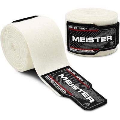 Meister Elite Premium boksbandage, 457 cm, voor volwassenen, voor MMA en boksen Meister Elite Premium boksbandage, 457 cm, voor volwassenen, voor MMA en boksen