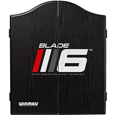 WINMAU Blade 6 Deluxe houten dartbord met fineereffect, gemakkelijk te reinigen, prikbord voor thuis en buiten, magnetische sluiting, compatibel met alle dartborden WINMAU Blade 6 Deluxe houten dartbord met fineereffect, gemakkelijk te reinigen, prikbord voor thuis en buiten, magnetische sluiting, compatibel met alle dartborden