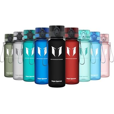 Super Sparrow Sportfles & Morsvrije Kinderfles 500ml BPA-vrij Ideale Tritan Waterfles voor Sport, Fiets, Fitness, Universiteit, Buiten Licht, Duurzaam Drinkfles Étanche, Gourdes d'eau, Légère, Incassable, Lavable au lave-vaisselle, Flip Top, Ergonomique Super Sparrow Sportfles & Morsvrije Kinderfles 500ml BPA-vrij Ideale Tritan Waterfles voor Sport, Fiets, Fitness, Universiteit, Buiten Licht, Duurzaam Drinkfles Étanche, Gourdes d'eau, Légère, Incassable, Lavable au lave-vaisselle, Flip Top, Ergonomique