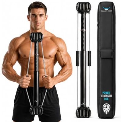 Bullworker Classic (91 cm) full-body training draagbaar isometrisch trainingsapparaat voor snelle krachttraining versterkingen: borst, rug, armen en buik Bullworker Classic (91 cm) full-body training draagbaar isometrisch trainingsapparaat voor snelle krachttraining versterkingen: borst, rug, armen en buik