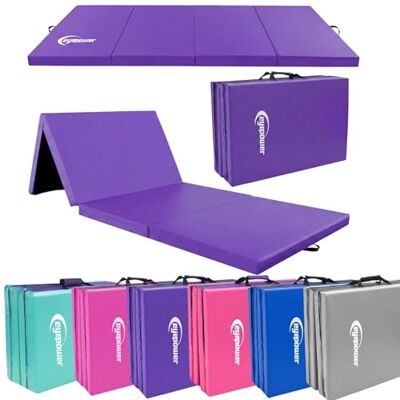 EYEPOWER Gymnastiekmat, opvouwbaar, dik, 180 x 60 x 5 cm, voor kinderen en thuis, schokabsorberende vloermatras voor veiligheid EYEPOWER Gymnastiekmat, opvouwbaar, dik, 180 x 60 x 5 cm, voor kinderen en thuis, schokabsorberende vloermatras voor veiligheid
