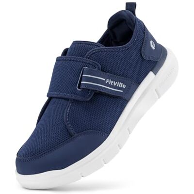 FitVille Diabetische schoenen voor heren, extra breed, hervalidatiesneakers, ademend, klittenbandsluiting, voor senioren 42 EU Large FitVille Diabetische schoenen voor heren, extra breed, hervalidatiesneakers, ademend, klittenbandsluiting, voor senioren 42 EU Large