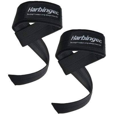 Harbinger Big Grip 1 paar antislip nylon hefriemen met DuraGrip Harbinger Big Grip 1 paar antislip nylon hefriemen met DuraGrip