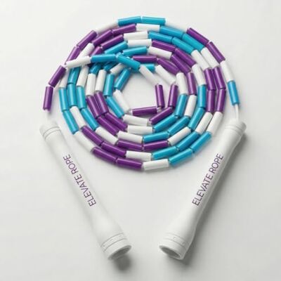 Elevate Rope Professioneel snelheidstouw 3 m verstelbaar springtouw PVC 5 mm met nylon kern voor cardio, dubbele sprongen en crossfit duurzaam springtouw Elevate Rope Professioneel snelheidstouw 3 m verstelbaar springtouw PVC 5 mm met nylon kern voor cardio, dubbele sprongen en crossfit duurzaam springtouw