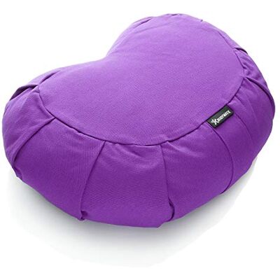 BODYMATE Yoga-/meditatiekussen, halve maan, 42 x 30 x 15 cm (l x b x h), overtrek van 100% katoen, machinewasbaar, vulling van boekweitschalen, verschillende kleuren BODYMATE Yoga-/meditatiekussen, halve maan, 42 x 30 x 15 cm (l x b x h), overtrek van 100% katoen, machinewasbaar, vulling van boekweitschalen, verschillende kleuren