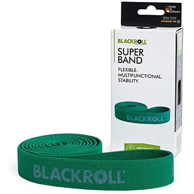 BLACKROLL Super Band (104 cm), gymnastiekband voor spierversterking, weerstandsband van huidvriendelijk textiel, wasbare fitnessband, verschillende weerstanden, gemaakt van BLACKROLL Super Band (104 cm), gymnastiekband voor spierversterking, weerstandsband van huidvriendelijk textiel, wasbare fitnessband, verschillende weerstanden, gemaakt van
