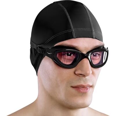 AqtivAqua DX Zwembril, breed gezichtsveld, voor volwassenen, mannen, vrouwen, anti-condens, waterdicht AqtivAqua DX Zwembril, breed gezichtsveld, voor volwassenen, mannen, vrouwen, anti-condens, waterdicht