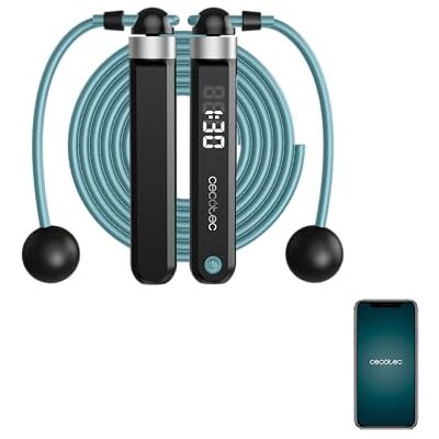 Cecotec Drumfit Smartspringtouw 3000 Connected, 2-in-1 verstelbaar, 360° snel draaibaar, 2 x 30 cm touwen, verbind het met de app, 3 m pvc-touw, 3 modi, led-display Cecotec Drumfit Smartspringtouw 3000 Connected, 2-in-1 verstelbaar, 360° snel draaibaar, 2 x 30 cm touwen, verbind het met de app, 3 m pvc-touw, 3 modi, led-display