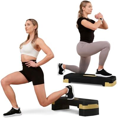 HS HOP-SPORT Hop-Sport Fitness Step HS-PP033AS voor thuis, aerobicsstepper met verstelbare 3 standen, antislip oppervlak, belastbaar tot 350 kg HS HOP-SPORT Hop-Sport Fitness Step HS-PP033AS voor thuis, aerobicsstepper met verstelbare 3 standen, antislip oppervlak, belastbaar tot 350 kg