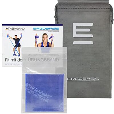 Theraband Thera-Band Original oefenband (blauw, 2,5 m) Theraband Thera-Band Original oefenband (blauw, 2,5 m)
