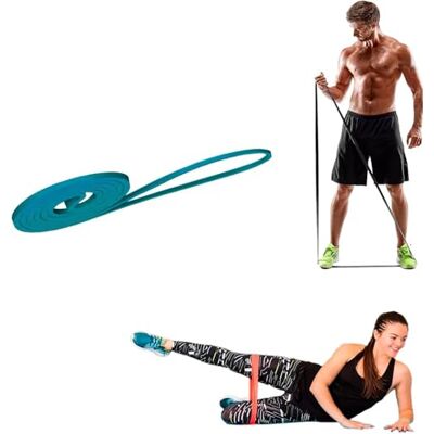 CUCUBA Oefenband blauw 5 kg weerstandsband crossfit fitness weerstandsband voor dames en heren CUCUBA Oefenband blauw 5 kg weerstandsband crossfit fitness weerstandsband voor dames en heren