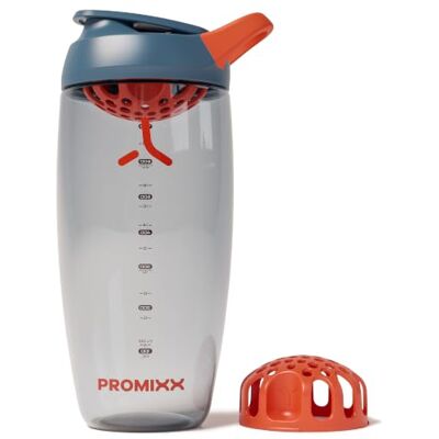 PROMIXX Pursuit Eiwitshaker 760 ml Stille Snap-Fit-mixer voor Klontervrije Shakes Lekvrij BPA-vrij Ecozen met Meetmarkeringen voor Fitness en Reizen Middernachtblauw PROMIXX Pursuit Eiwitshaker 760 ml Stille Snap-Fit-mixer voor Klontervrije Shakes Lekvrij BPA-vrij Ecozen met Meetmarkeringen voor Fitness en Reizen Middernachtblauw