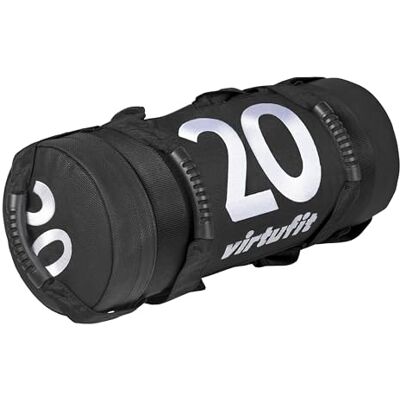 VirtuFit Power Bag Fitnesstas, antislip handgrepen, gevuld, kunstleer, gewichtzak, zandzak, corebag, gewicht voor training, workout, crossfit, gym, 20 kg VirtuFit Power Bag Fitnesstas, antislip handgrepen, gevuld, kunstleer, gewichtzak, zandzak, corebag, gewicht voor training, workout, crossfit, gym, 20 kg