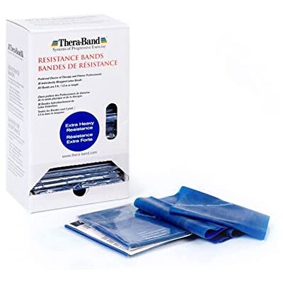Theraband Thera-Band Dispenser incl. 30 banden, extra sterk, blauw, weerstandsband Theraband Thera-Band Dispenser incl. 30 banden, extra sterk, blauw, weerstandsband