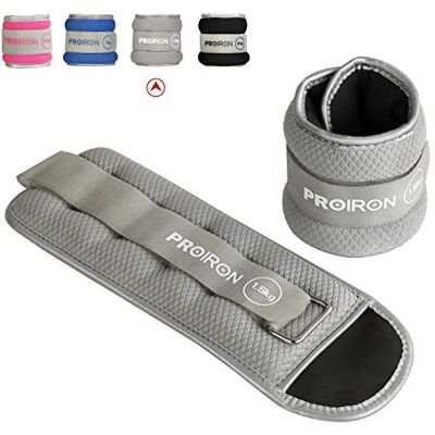 PROIRON Poids Cheville/Poignet 0.5-2kg, Réfléchissant, pour Marche/Fitness Sable de fer segmenté, respirant antidérapant, sangle velcro réglable, pour aérobie/vélo/physio, brûle calories PROIRON Poids Cheville/Poignet 0.5-2kg, Réfléchissant, pour Marche/Fitness Sable de fer segmenté, respirant antidérapant, sangle velcro réglable, pour aérobie/vélo/physio, brûle calories