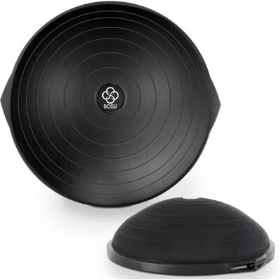 BOSU Balance Trainer Trainingsbal, fitnessbal, uitrusting voor thuis, 66 cm, zwart BOSU Balance Trainer Trainingsbal, fitnessbal, uitrusting voor thuis, 66 cm, zwart
