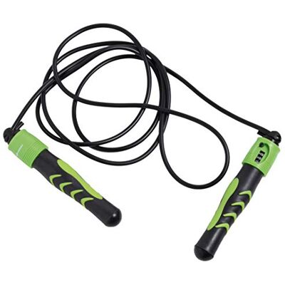 Schildkröt Fitness springtouw met teller, in nettas, zwart/antraciet Schildkröt Fitness springtouw met teller, in nettas, zwart/antraciet
