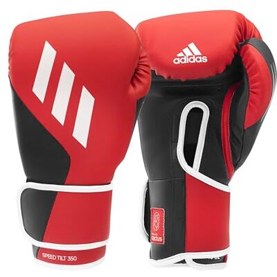 Adidas Speed Tilt 350 klittenband bokshandschoenen met innovatieve TILT®-technologie, de eerste bokshandschoenen van 100% duurzaam gemaakt van cactusleer Adidas Speed Tilt 350 klittenband bokshandschoenen met innovatieve TILT®-technologie, de eerste bokshandschoenen van 100% duurzaam gemaakt van cactusleer