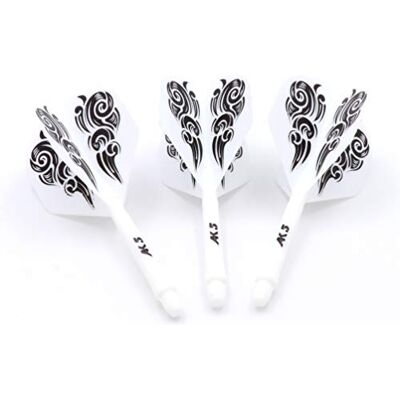 CUESOUL ROST Lot de 3 tiges et ailettes de fléchettes intégrées Forme standard CUESOUL ROST Lot de 3 tiges et ailettes de fléchettes intégrées Forme standard