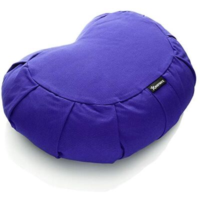 BODYMATE Yoga-/meditatiekussen, halve maan, 42 x 30 x 15 cm (l x b x h), overtrek van 100% katoen, machinewasbaar, vulling van boekweitschalen, verschillende kleuren BODYMATE Yoga-/meditatiekussen, halve maan, 42 x 30 x 15 cm (l x b x h), overtrek van 100% katoen, machinewasbaar, vulling van boekweitschalen, verschillende kleuren