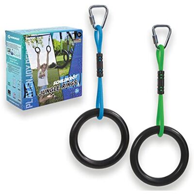 Schildkröt Jungle Ring Set Jungle Line Accessoires 2 Gymnastiekringen Ninja-ringen voor kinderen en volwassenen Ideaal voor krachttraining en motoriek Schildkröt Jungle Ring Set Jungle Line Accessoires 2 Gymnastiekringen Ninja-ringen voor kinderen en volwassenen Ideaal voor krachttraining en motoriek