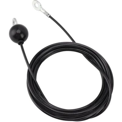 DAUZ Vervangende kabel voor gymnastiek, lengte verstelbaar, zwart, ondersteunt hoge spanning fitness katrolkabel voor studio's DAUZ Vervangende kabel voor gymnastiek, lengte verstelbaar, zwart, ondersteunt hoge spanning fitness katrolkabel voor studio's