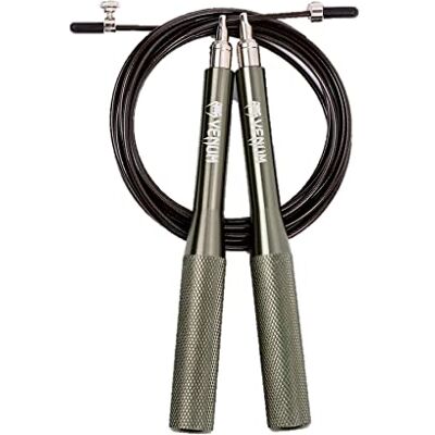 Venum , Thunder Evo Jump Rope, uniseks, volwassenen, één maat, kaki Venum , Thunder Evo Jump Rope, uniseks, volwassenen, één maat, kaki