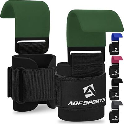 AQF Gewichthefriemen, antislip rubberen coating, 8 mm dik, gevoerd met neopreen met dubbele naad voor gewichtheffen, deadlifts, gym, pull-ups, oefeningen AQF Gewichthefriemen, antislip rubberen coating, 8 mm dik, gevoerd met neopreen met dubbele naad voor gewichtheffen, deadlifts, gym, pull-ups, oefeningen